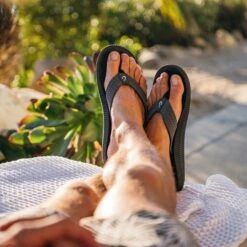 OluKai Ulele - Black -OluKai Sandal Store 10435 4040 102