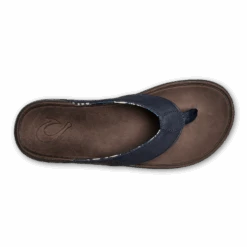 OluKai Tuahine - Trench Blue / Dark Wood -OluKai Sandal Store 10465 DE63 004 M Tuahine TrbDkw
