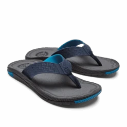 OluKai ‘Awiki - Trench Blue / Pavement -OluKai Sandal Store 10506 DEPV 003 M Awiki TrenchBluePavement