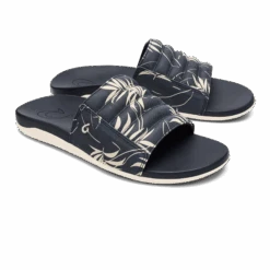 OluKai Maha 'Olu - Trench Blue / Aloha -OluKai Sandal Store 10517 DEHA 003 M MahaOlu TrenchBlueAloha