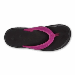 OluKai ‘Ohana - Orchid Flower / Black -OluKai Sandal Store 20110 7F40 004 W Ohana OrchidFlowerBlk