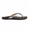 OluKai Ho‘ōpio Leather - Silver / Charcoal -OluKai Sandal Store 20290 2K26 001 W HoopioLeather SlvChr 45a21cba 2d95 4fb8 8413 ad11a5064154