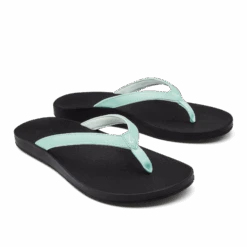 OluKai Puawe - Sea Glass / Black -OluKai Sandal Store 20498 1V40 003 W Puawe SeaGlassBlk