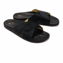 OluKai Kīpe‘a ‘Oho - Black -OluKai Sandal Store 20501 4040 003 W Kipea Oho Black
