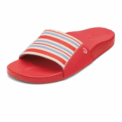 OluKai Kīpuni - Lehua Flower / Stripe -OluKai Sandal Store 20508 LFZP AMZ W Kipuni Lehua Flower Stripe